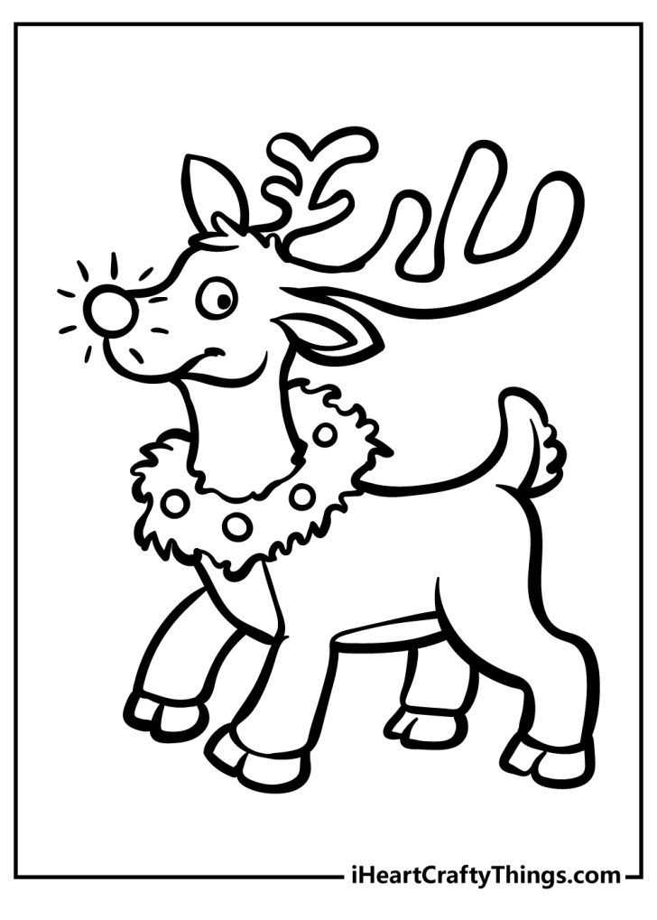 jolly rudolph coloring pages printable jpg