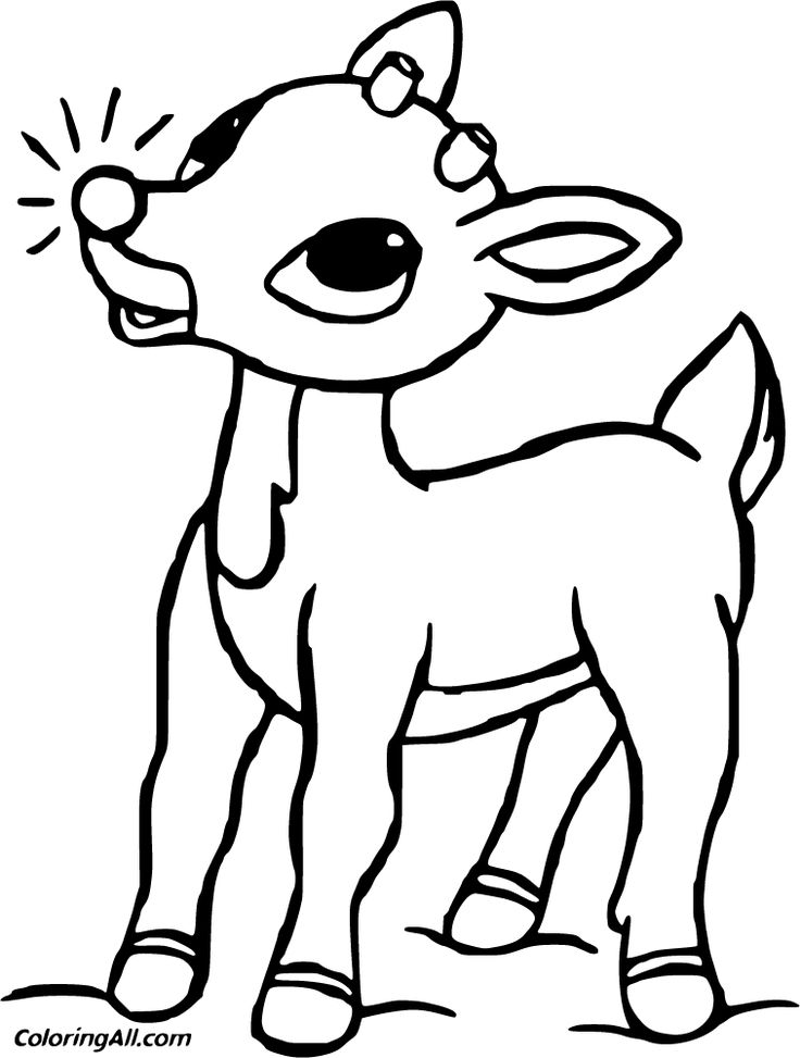 jolly rudolph coloring pages printable jpg