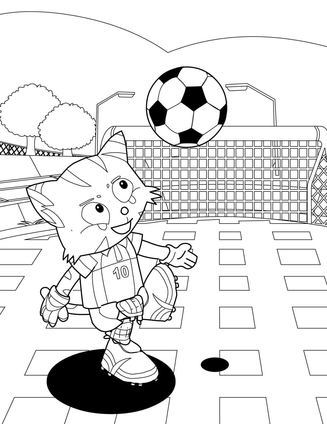 29 Energetic Soccer Coloring Pages Printable 13