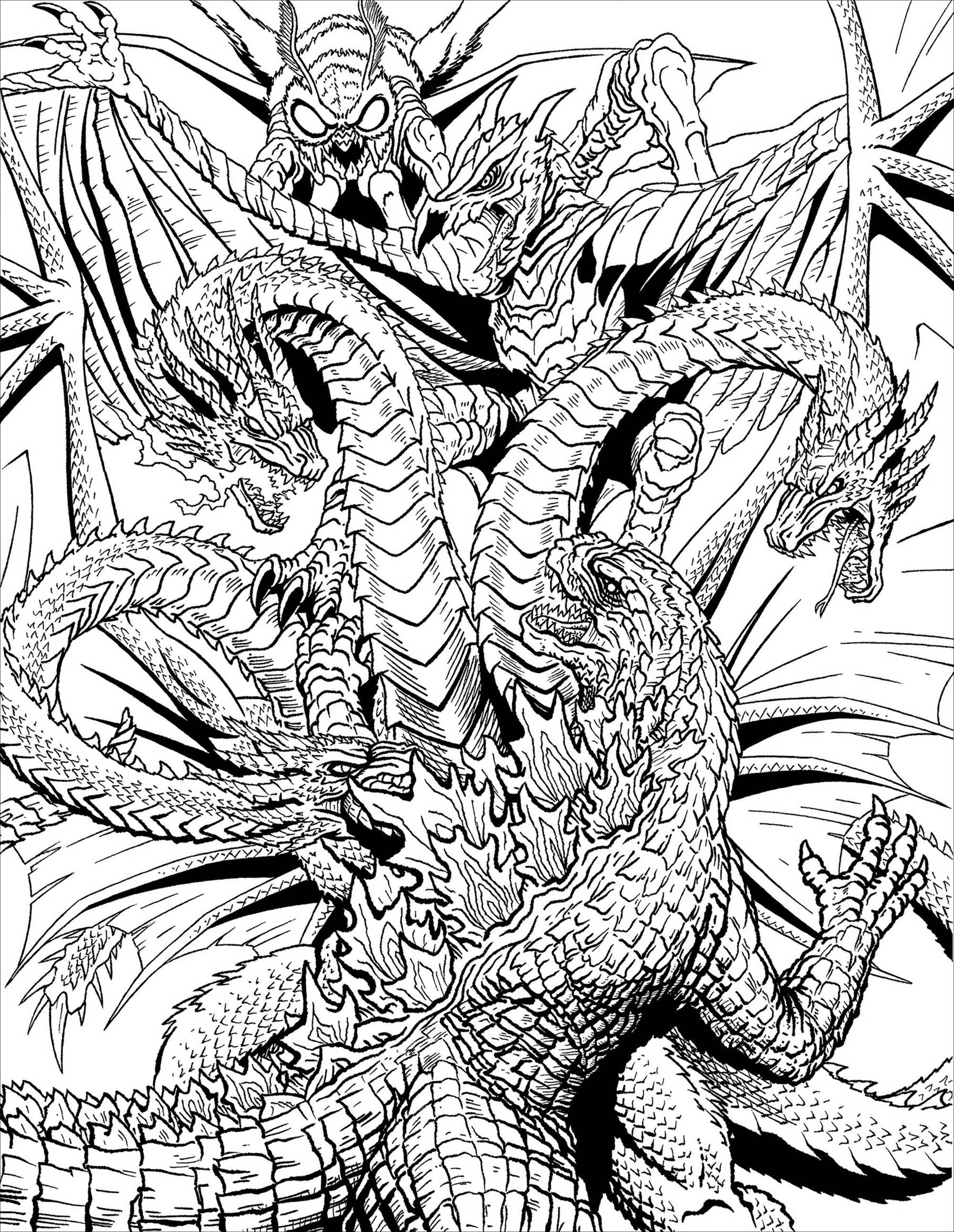 29 Mythical Dragon Coloring Pages Printable 16