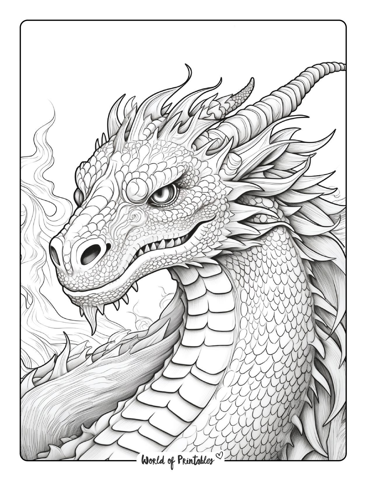 29 Mythical Dragon Coloring Pages Printable 26