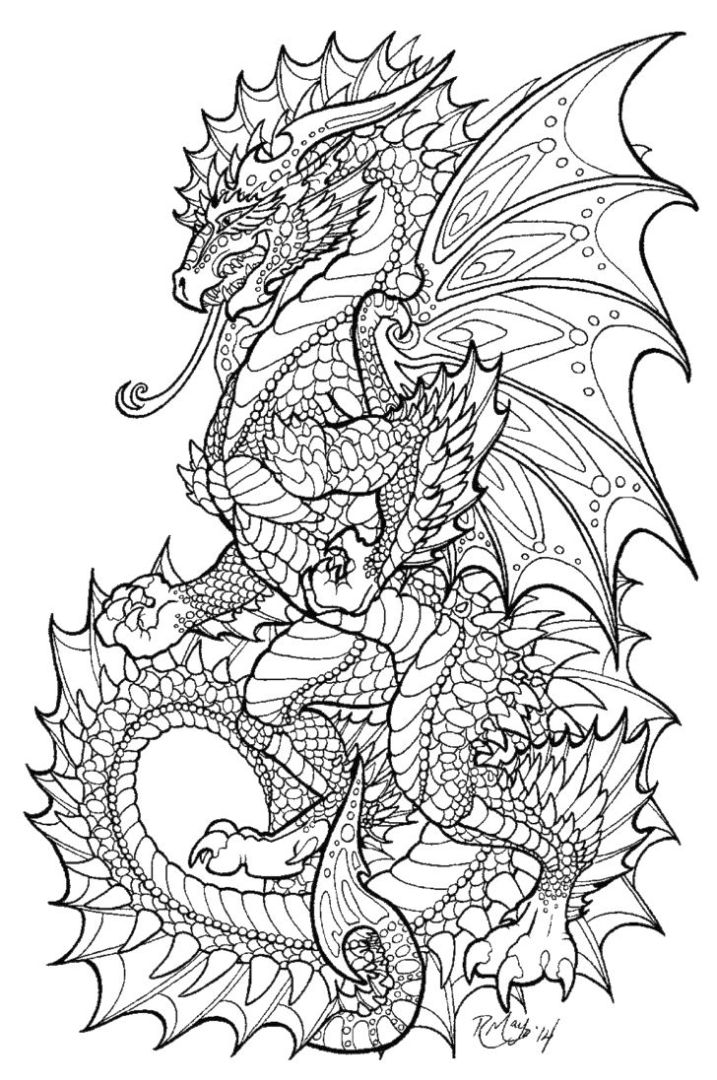 29 Mythical Dragon Coloring Pages Printable 33