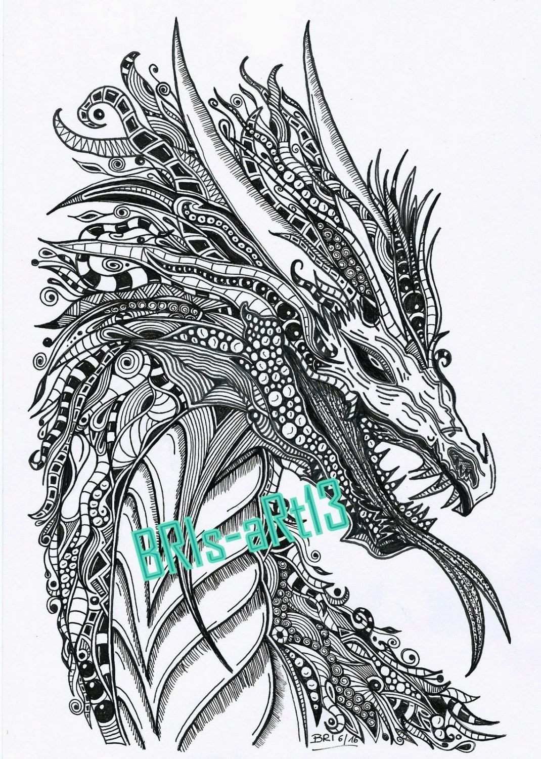 29 Mythical Dragon Coloring Pages Printable 9