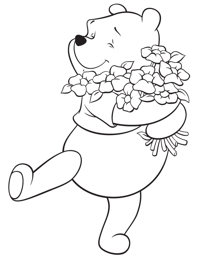 30 Adorable Winnie The Pooh Coloring Pages Printable 12