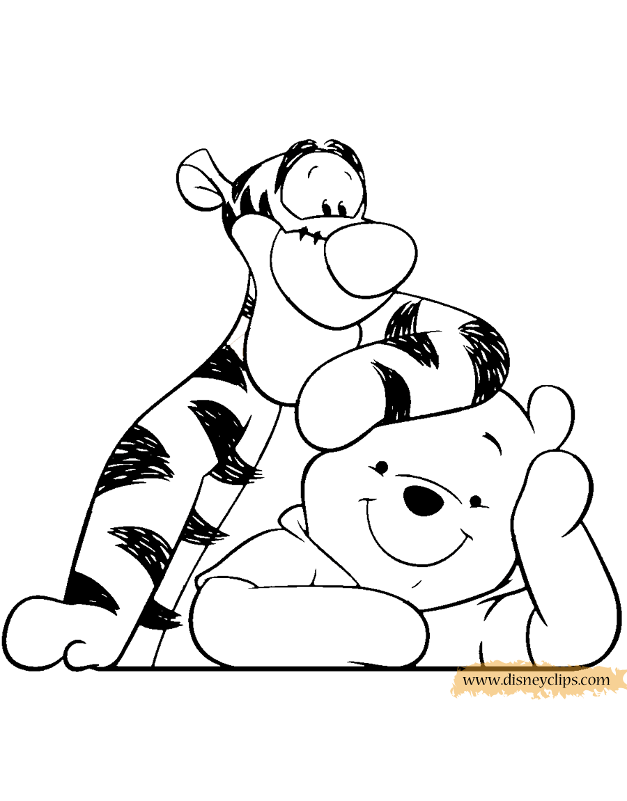 adorable winnie the pooh coloring pages printable jpg