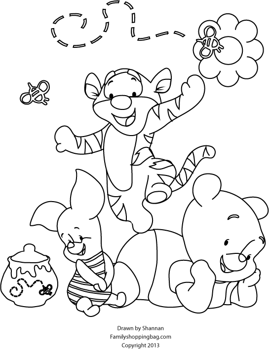 30 Adorable Winnie The Pooh Coloring Pages Printable 21