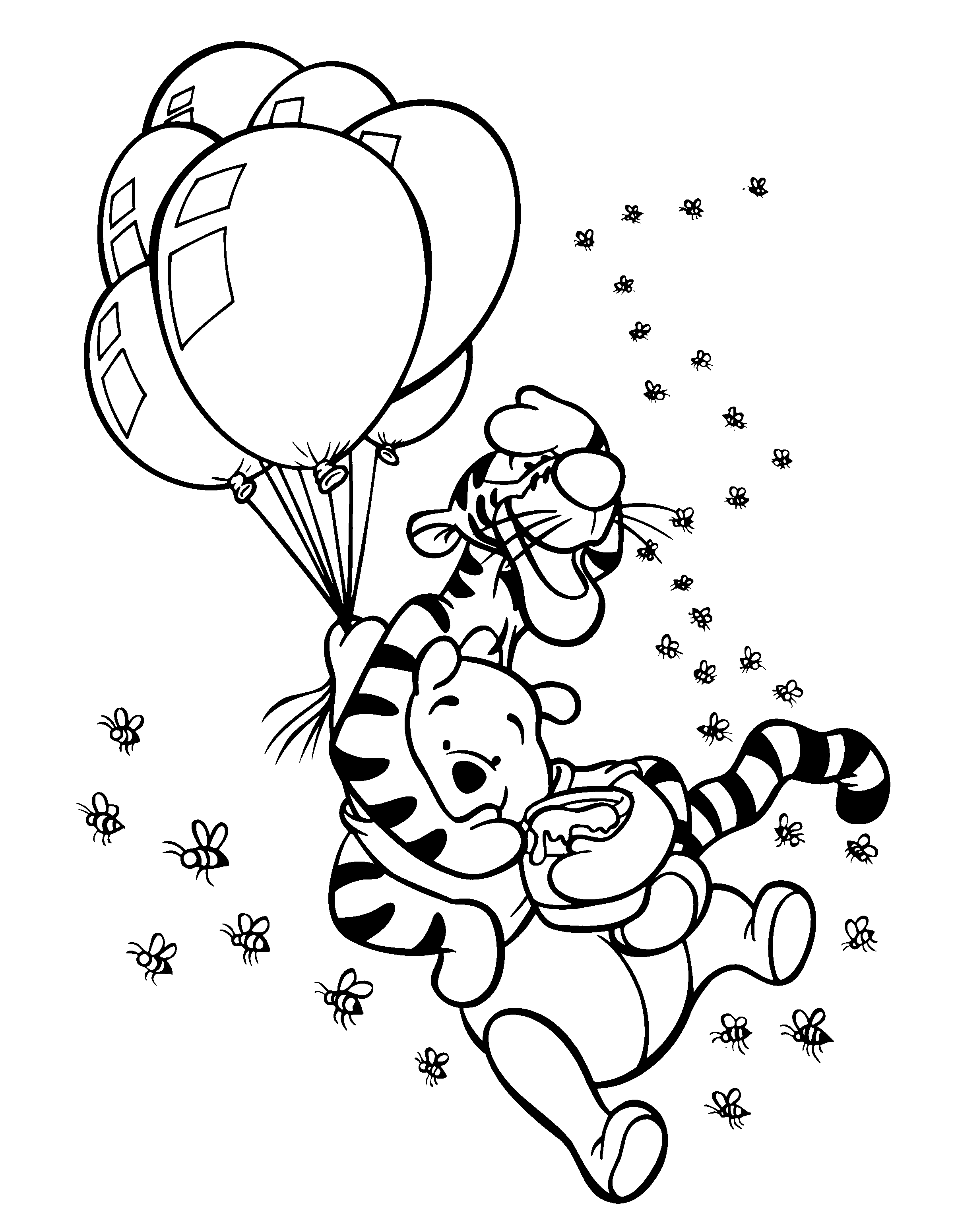 adorable winnie the pooh coloring pages printable jpg