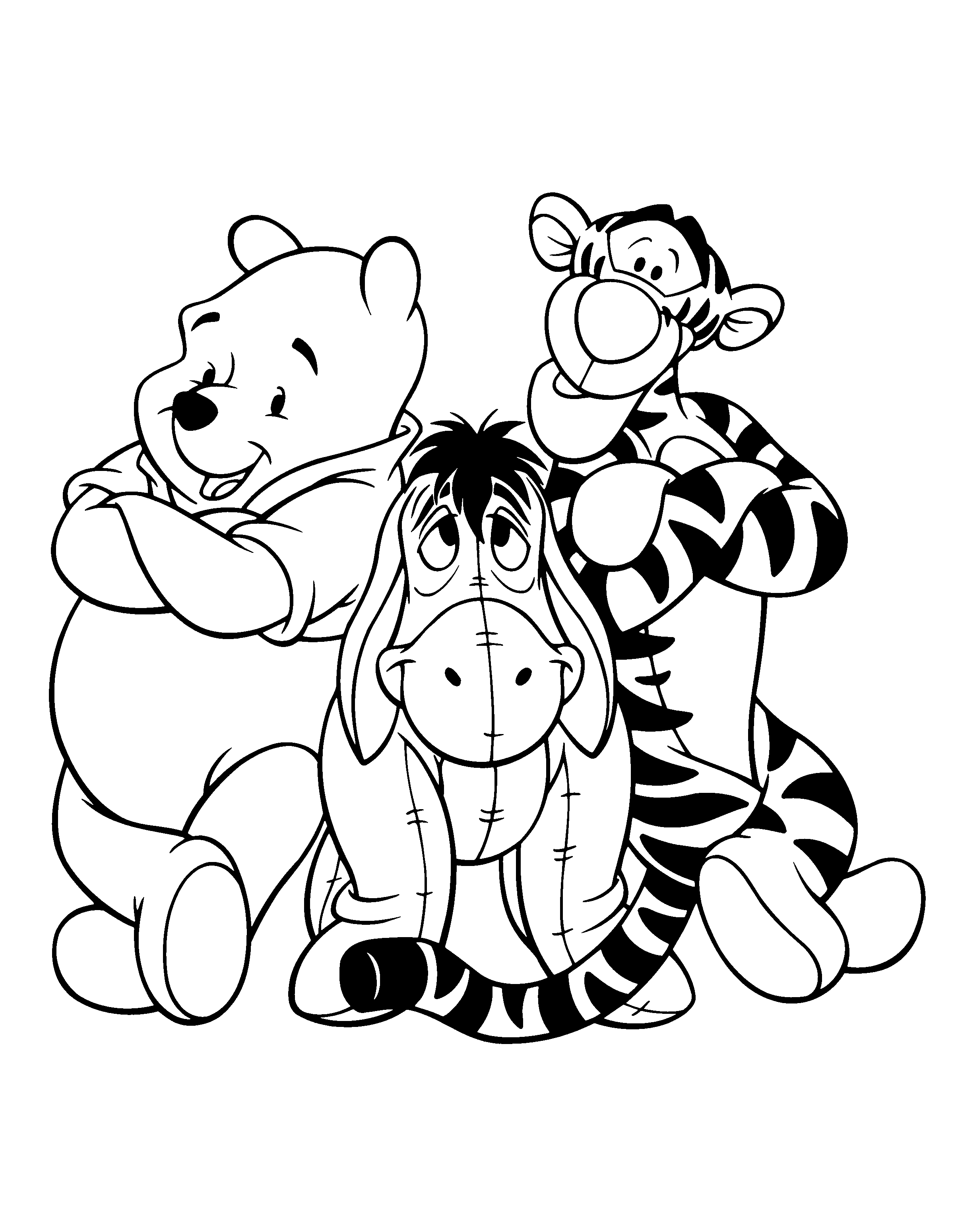 adorable winnie the pooh coloring pages printable jpg