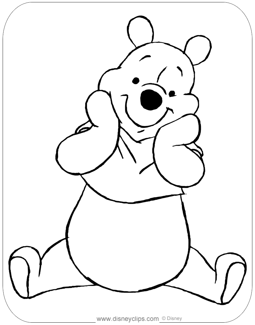 30 Adorable Winnie The Pooh Coloring Pages Printable 5