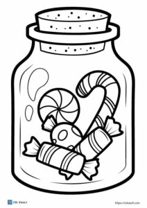 sweet candy coloring pages printable jpg