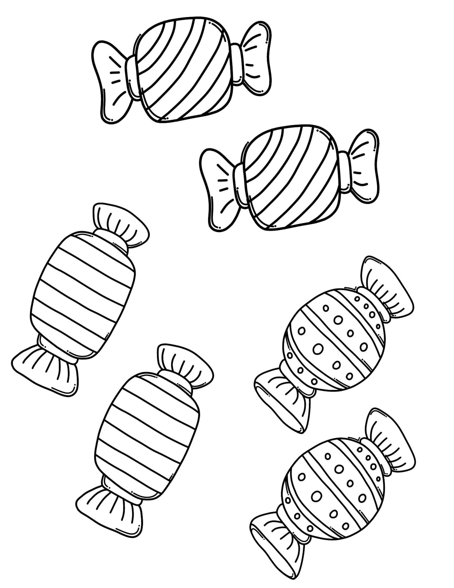 30 Sweet Candy Coloring Pages Printable 13