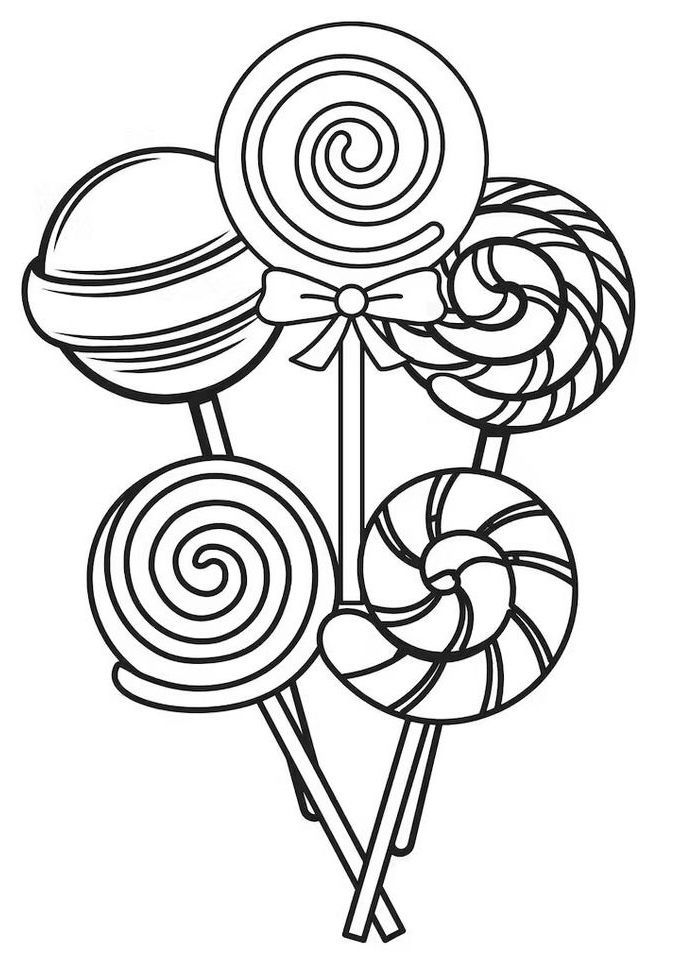 30 Sweet Candy Coloring Pages Printable 20