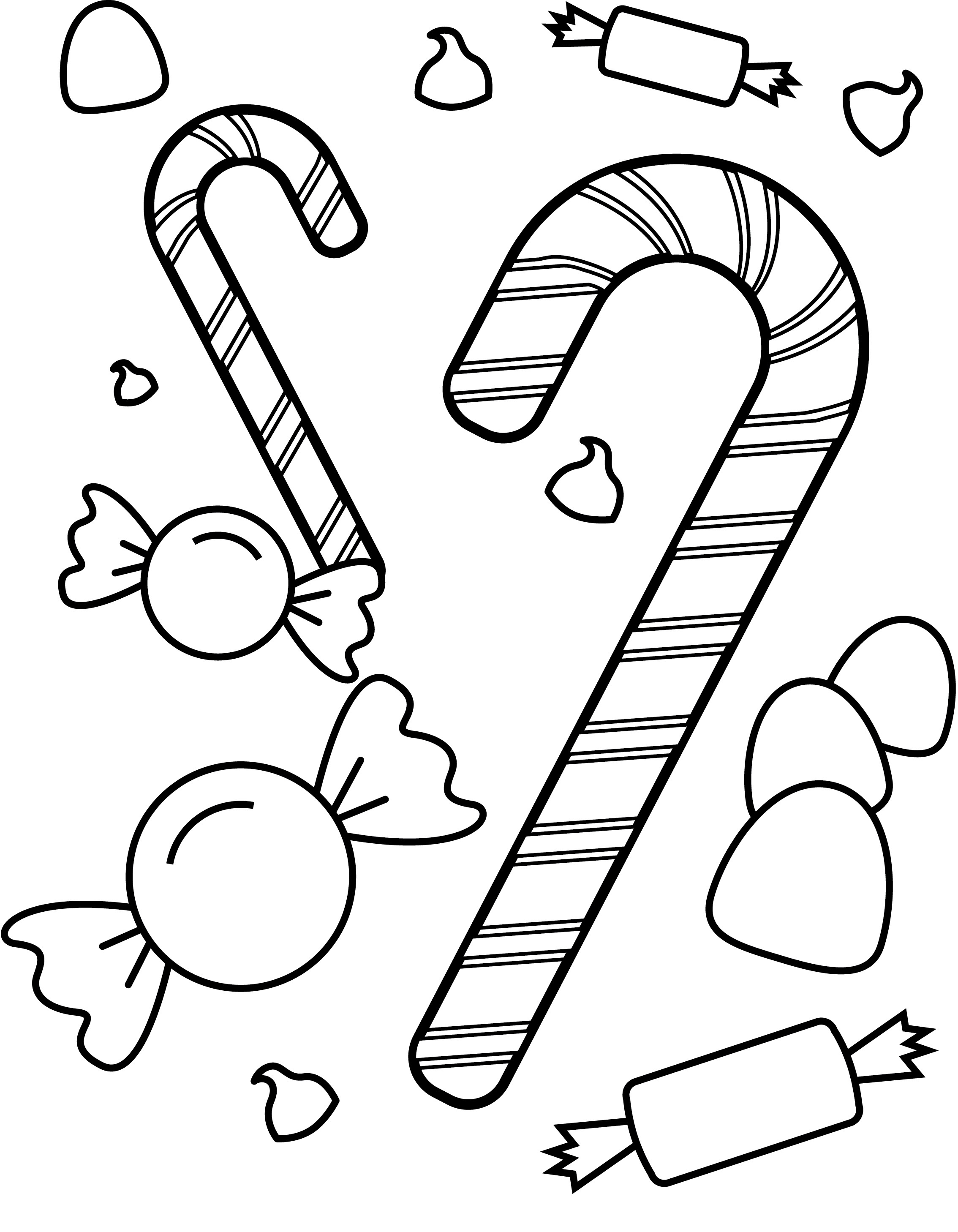 30 Sweet Candy Coloring Pages Printable 26