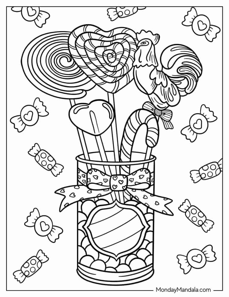 sweet candy coloring pages printable jpg