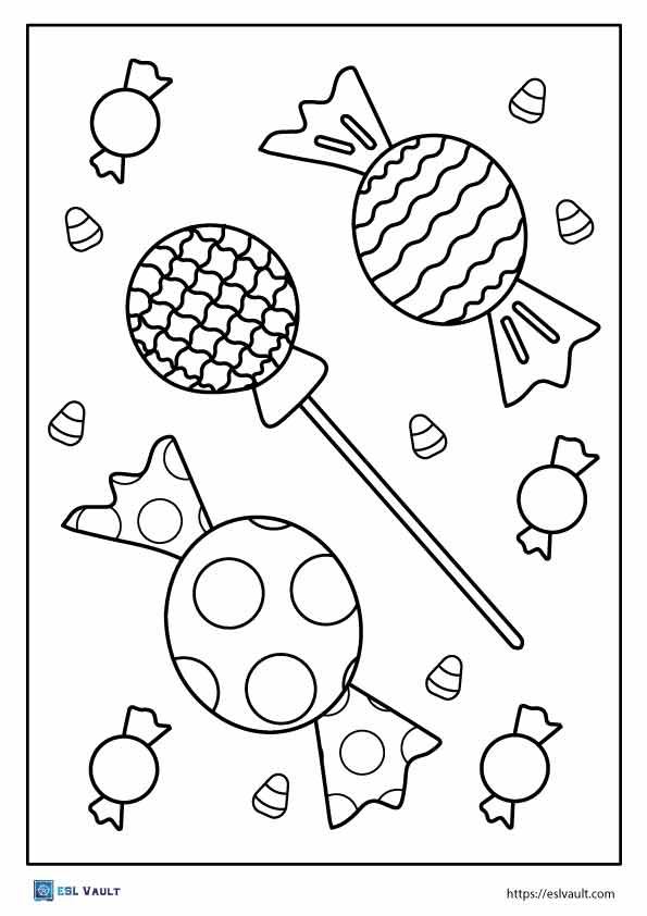 sweet candy coloring pages printable jpg