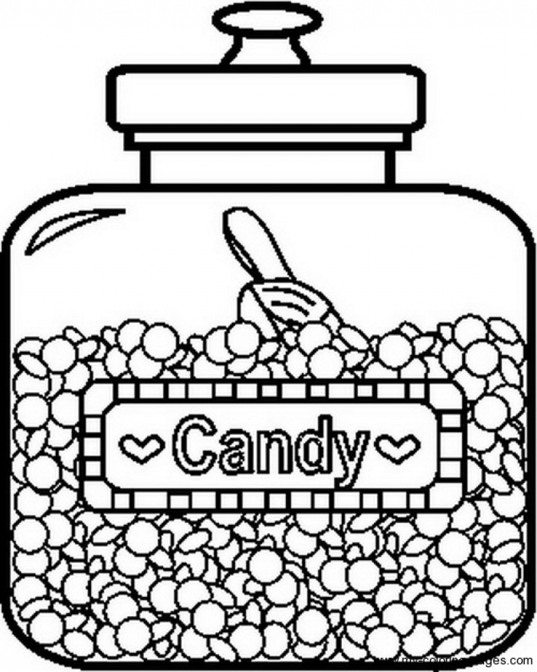 30 Sweet Candy Coloring Pages Printable 8