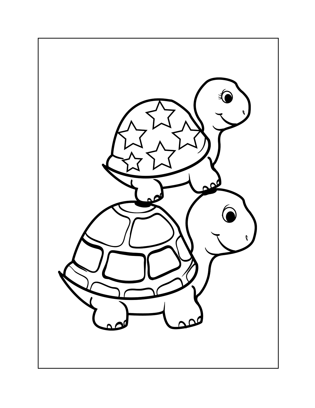 31 Relaxing Turtle Coloring Pages Printable 16