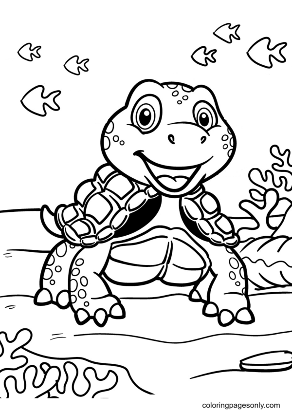 relaxing turtle coloring pages printable jpg