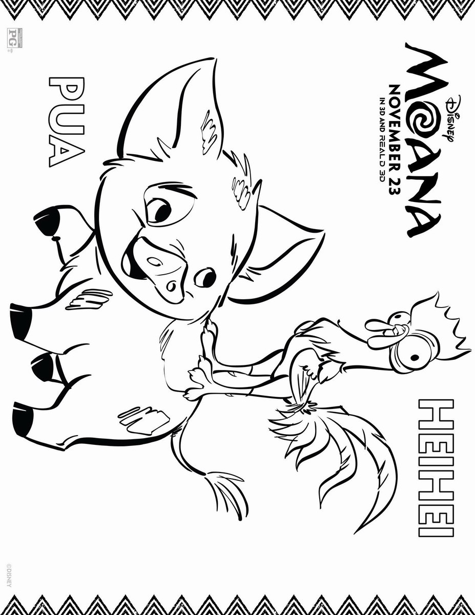 32 Moana Coloring Pages Printable 14