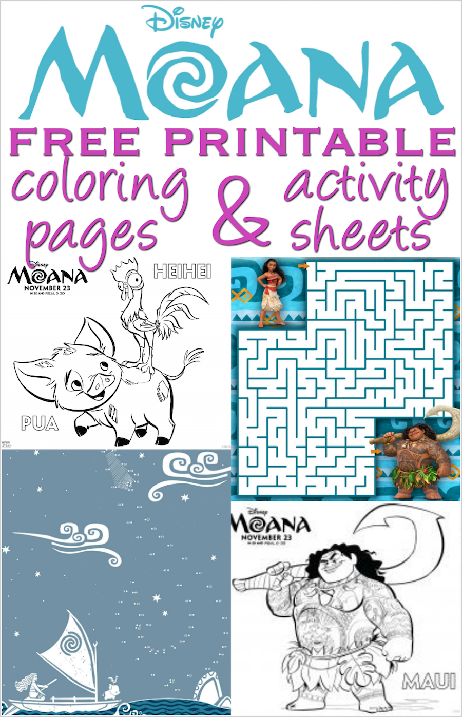 32 Moana Coloring Pages Printable 20