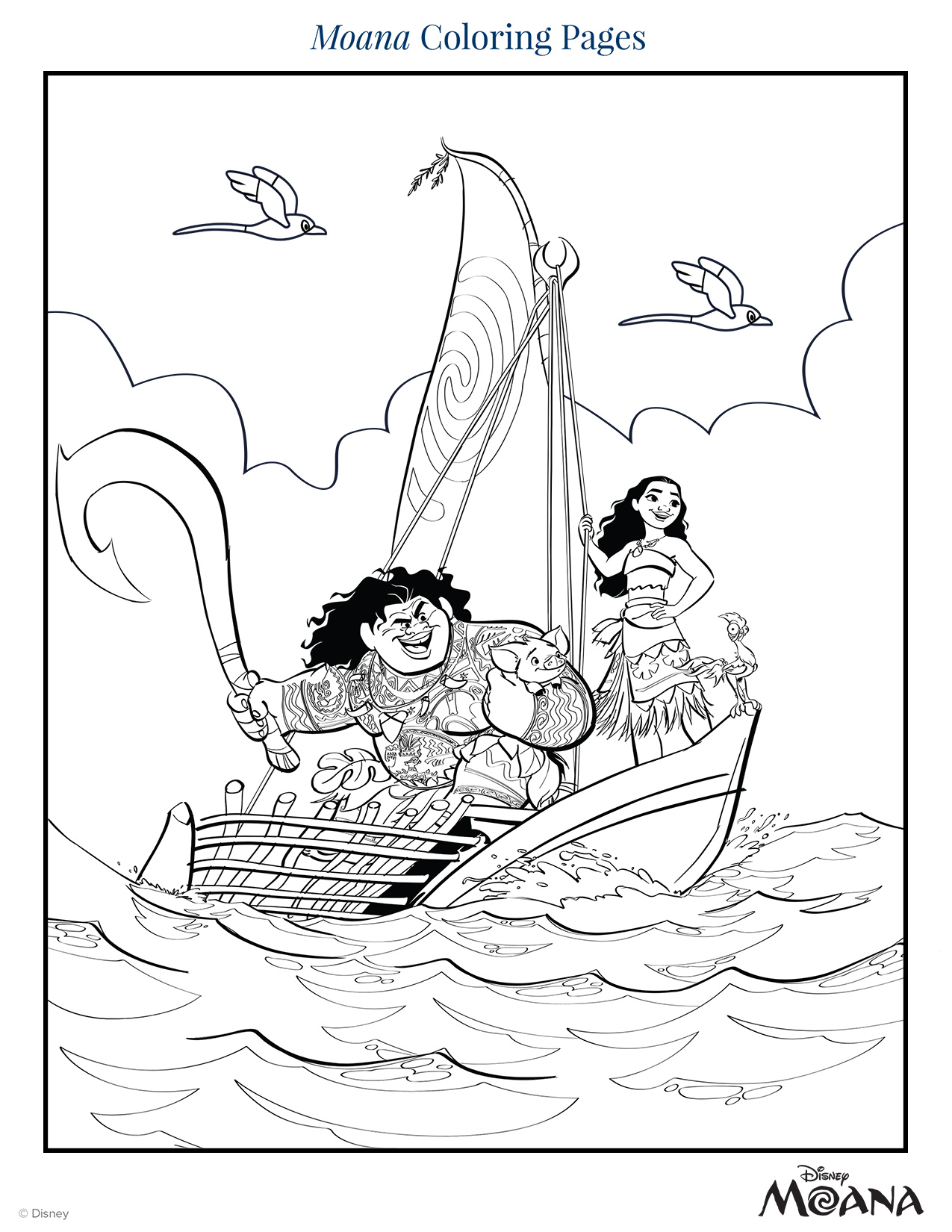 32 Moana Coloring Pages Printable 5