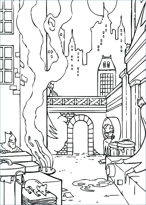 32 Urban City Coloring Pages Printable 18