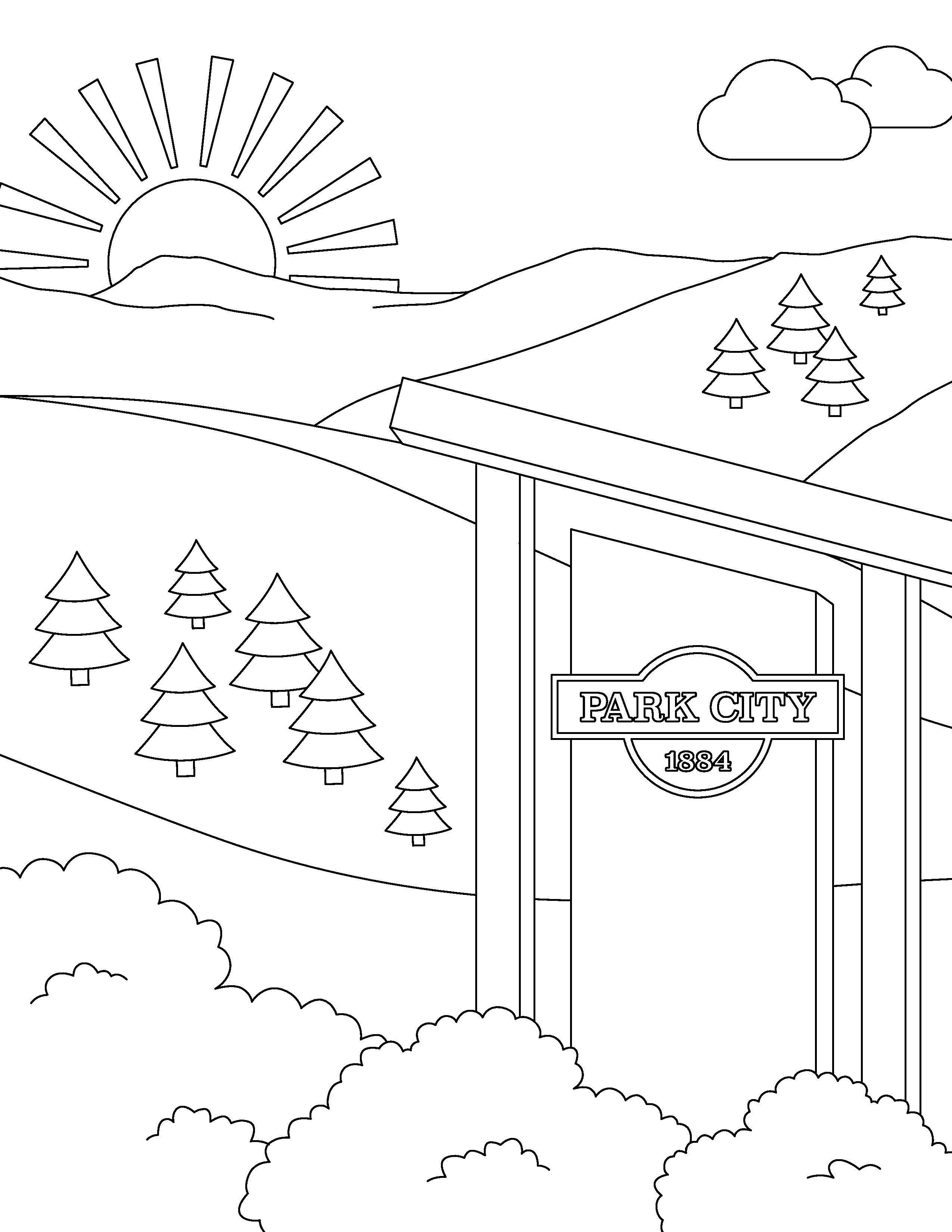 32 Urban City Coloring Pages Printable 19