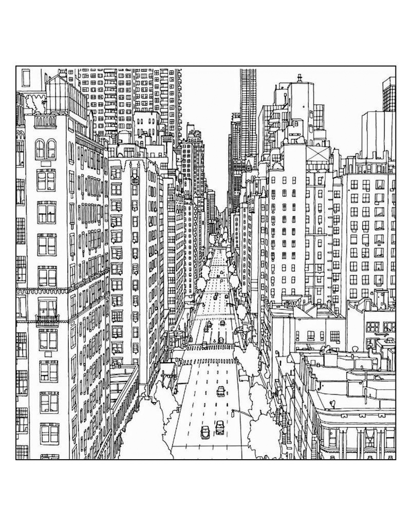 32 Urban City Coloring Pages Printable 25