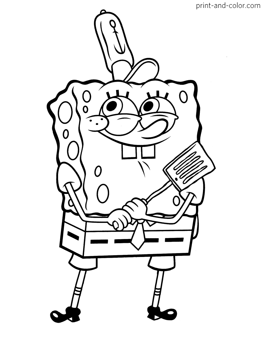 33 Super 20 Super Fun Spongebob Coloring Pages Printable 5