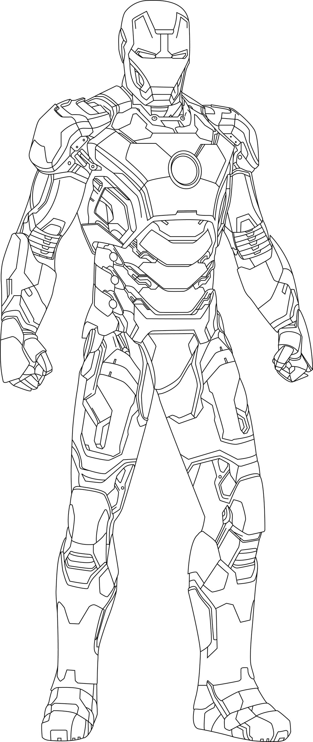 35 Heroic Iron Man Coloring Pages Printable 1