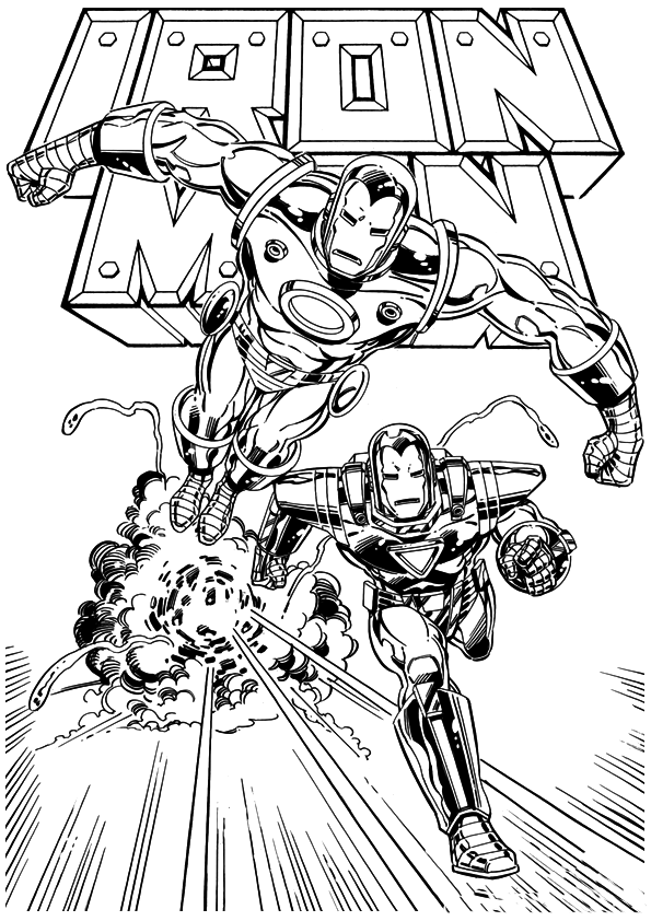 35 Heroic Iron Man Coloring Pages Printable 13