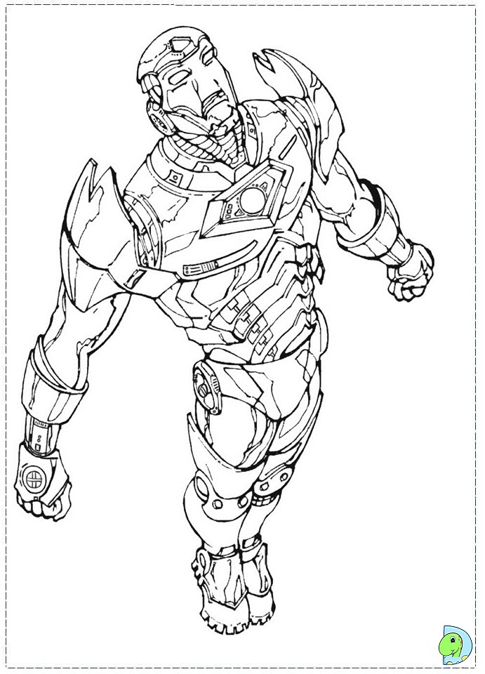 heroic iron man coloring pages printable jpg