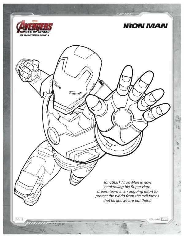 heroic iron man coloring pages printable jpg