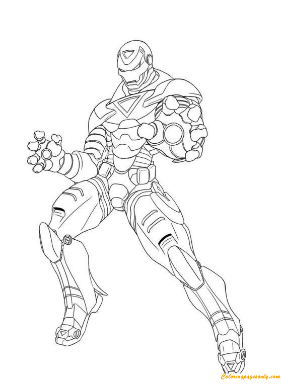 heroic iron man coloring pages printable jpg