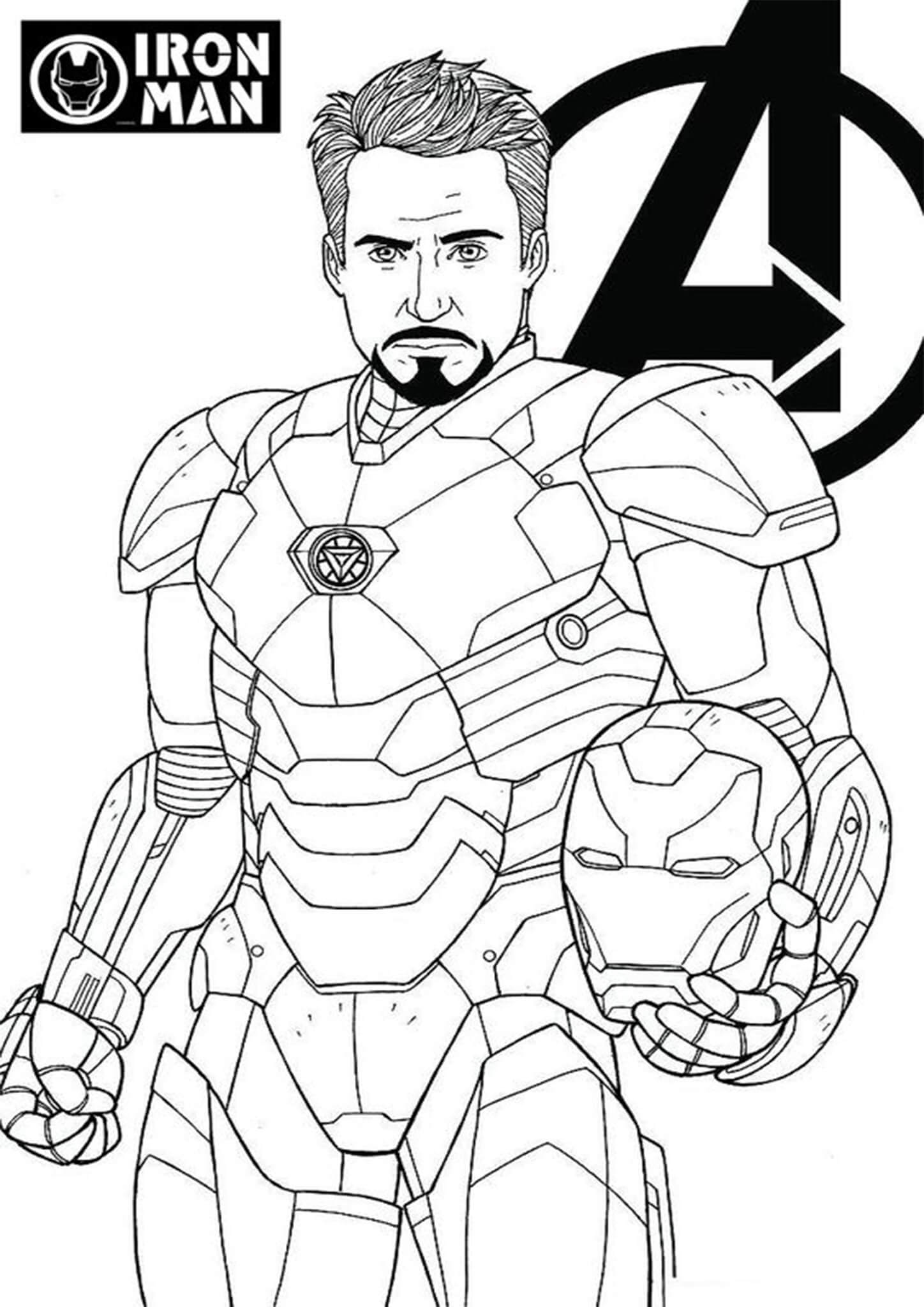 heroic iron man coloring pages printable jpg