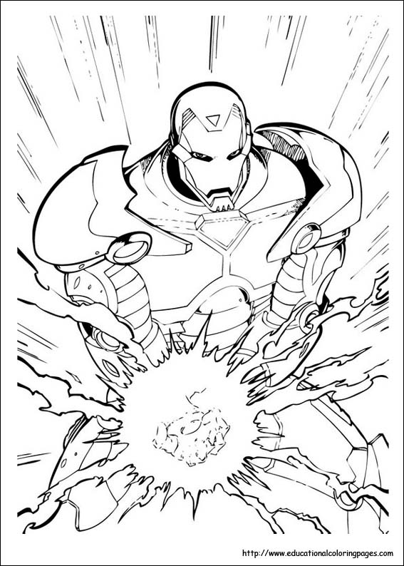 35 Heroic Iron Man Coloring Pages Printable 9