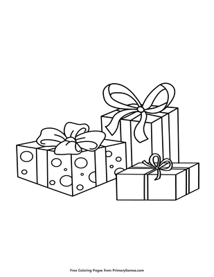 35 Surprising Present Coloring Pages Printable 28