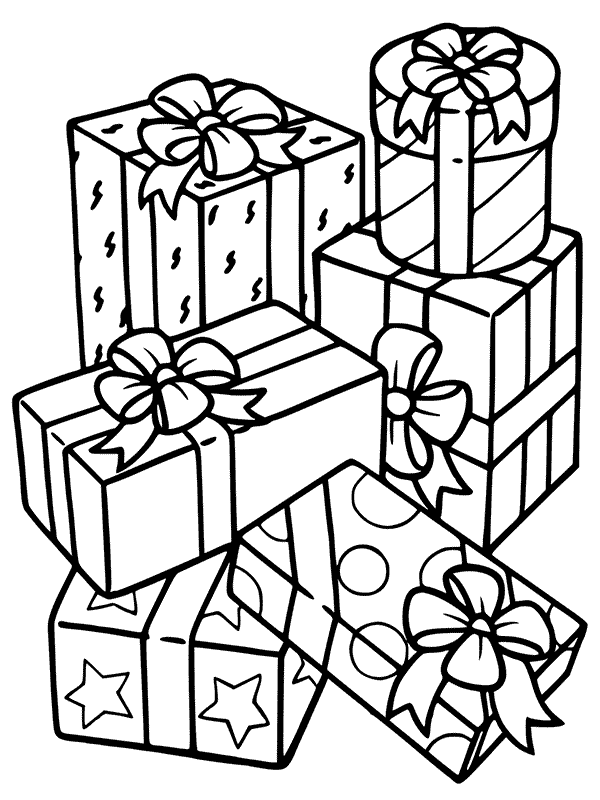 35 Surprising Present Coloring Pages Printable 31