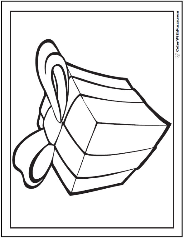 35 Surprising Present Coloring Pages Printable 5