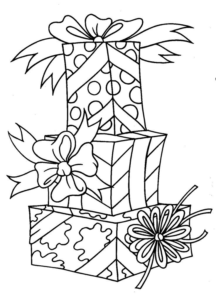 35 Surprising Present Coloring Pages Printable 6