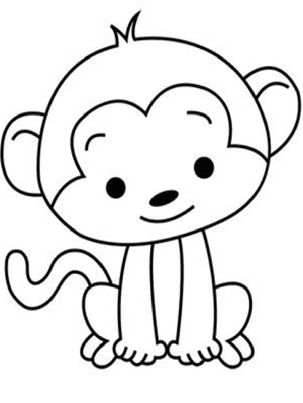 36 Playful Monkey Coloring Pages Printable 14