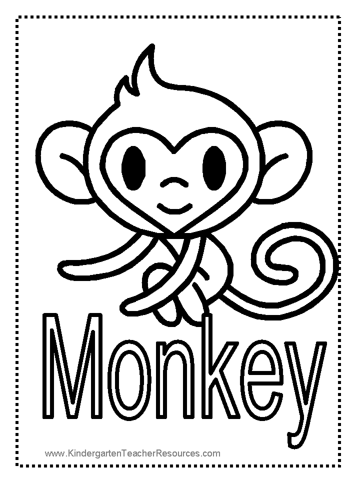 36 Playful Monkey Coloring Pages Printable 21