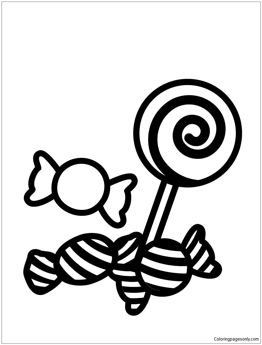 sweet candy coloring pages printable jpg