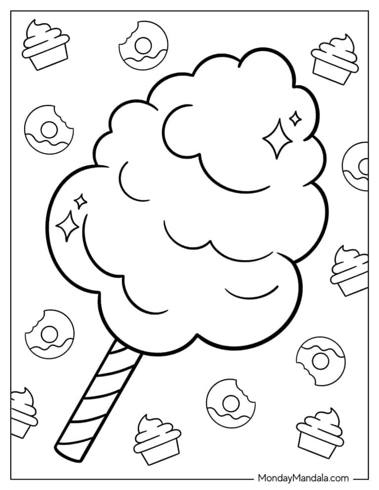 39 Sweet Candy Coloring Pages Printable 15