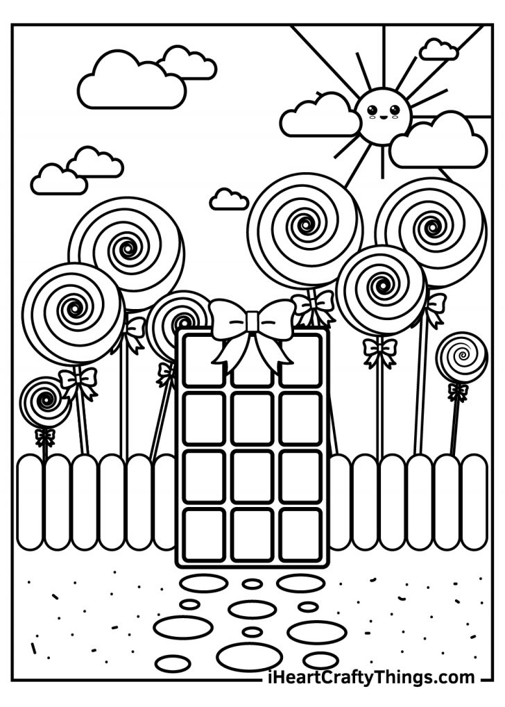 39 Sweet Candy Coloring Pages Printable 30