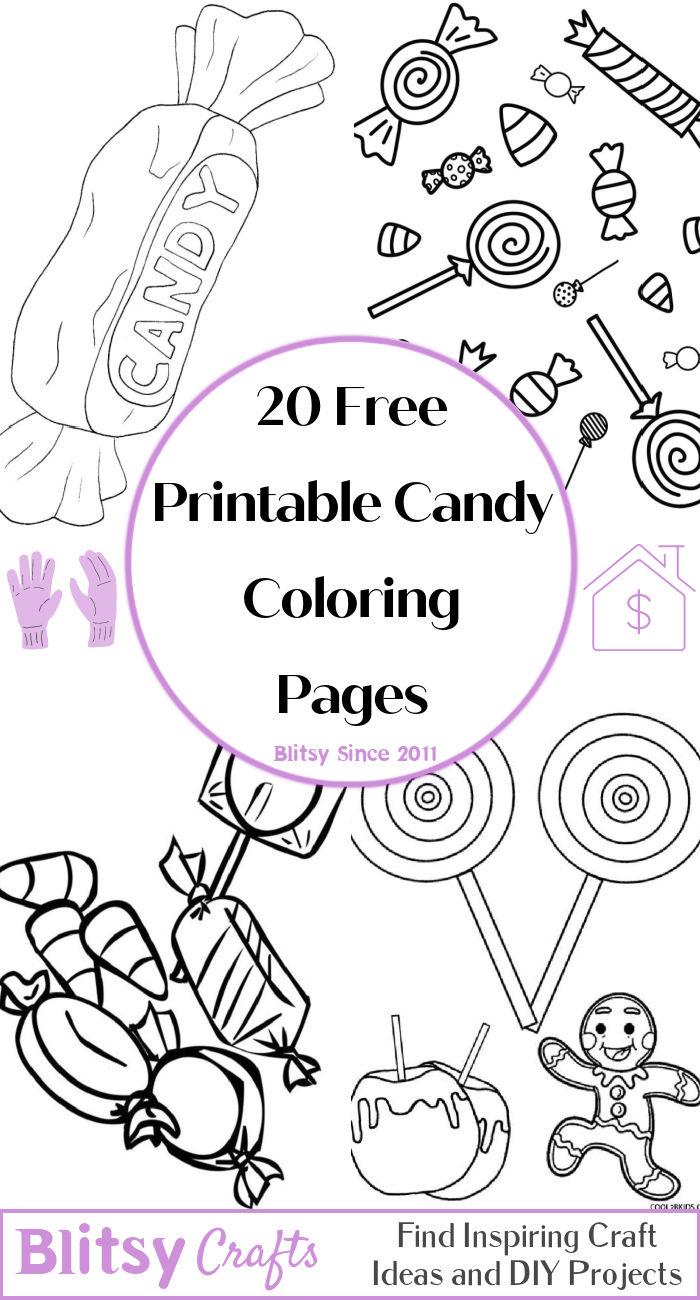 39 Sweet Candy Coloring Pages Printable 7