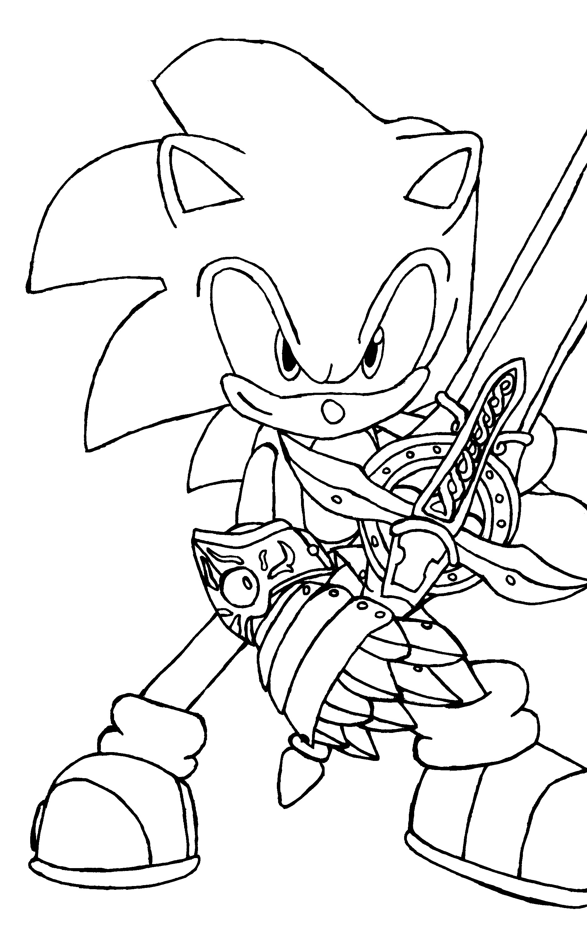 76 Sonic The Hedgehog Coloring Pages Printable 13