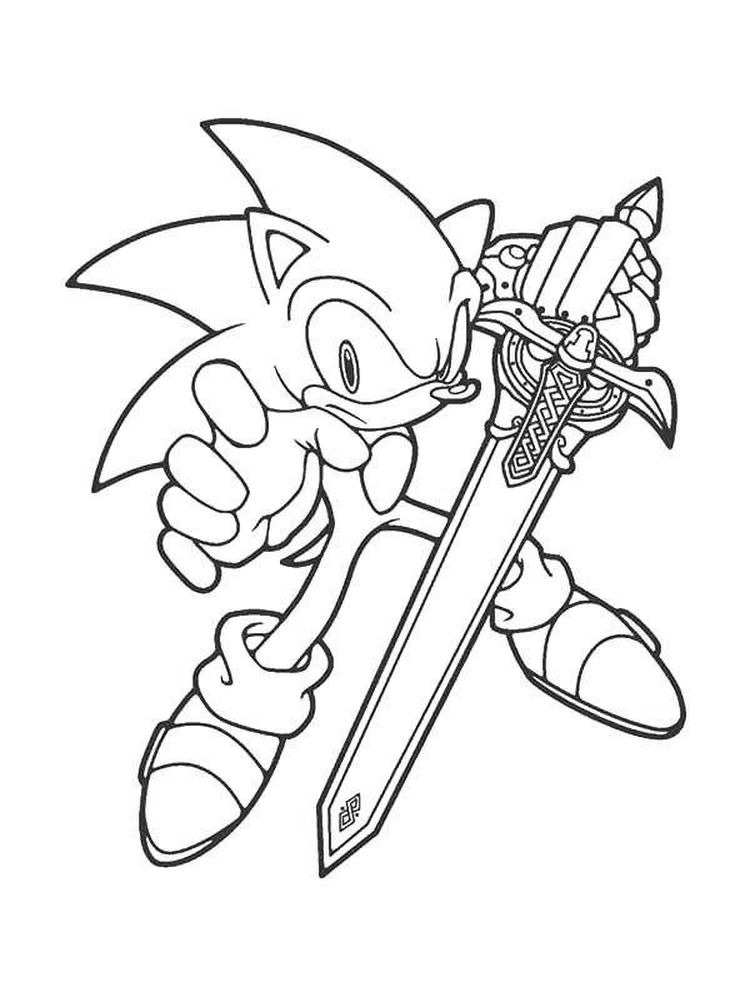 76 Sonic The Hedgehog Coloring Pages Printable 27