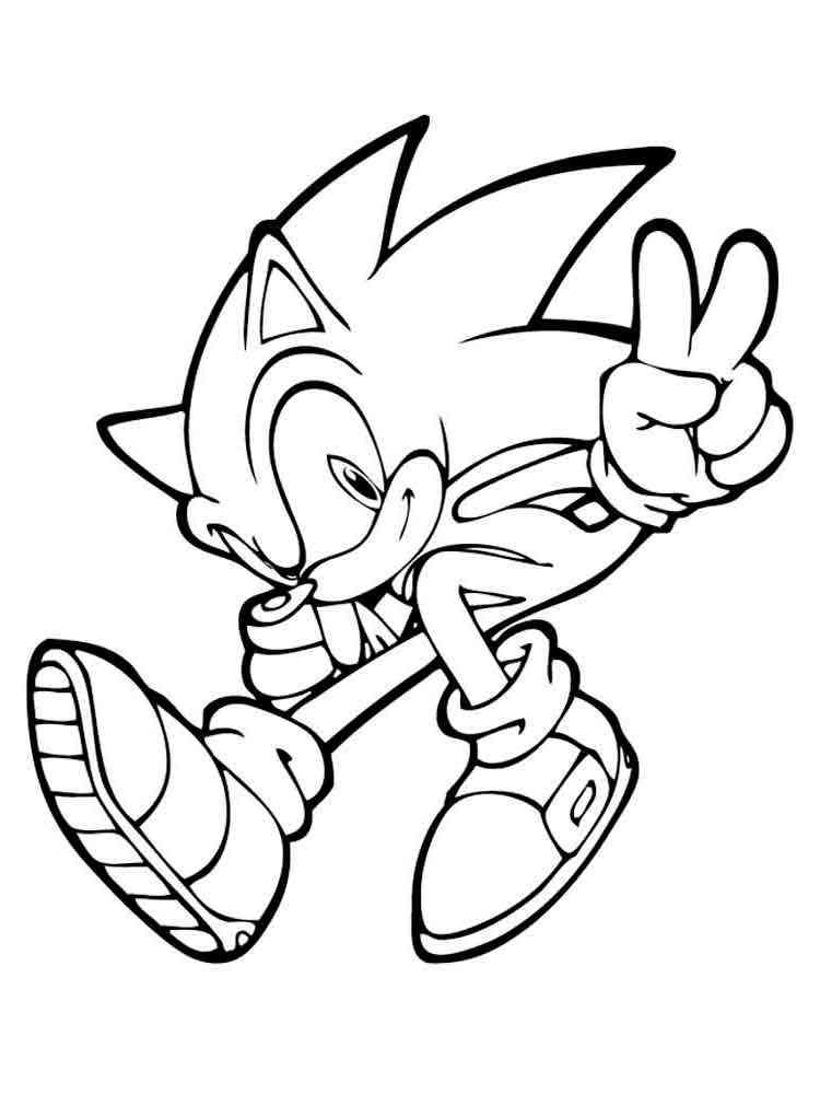 76 Sonic The Hedgehog Coloring Pages Printable 42