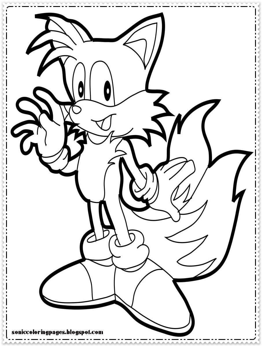 76 Sonic The Hedgehog Coloring Pages Printable 47